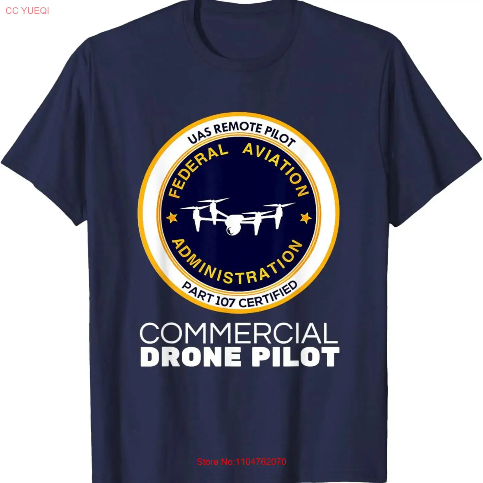 Commercial Shirt Printing - Maglietta FAA Commercial Drone Pilot T