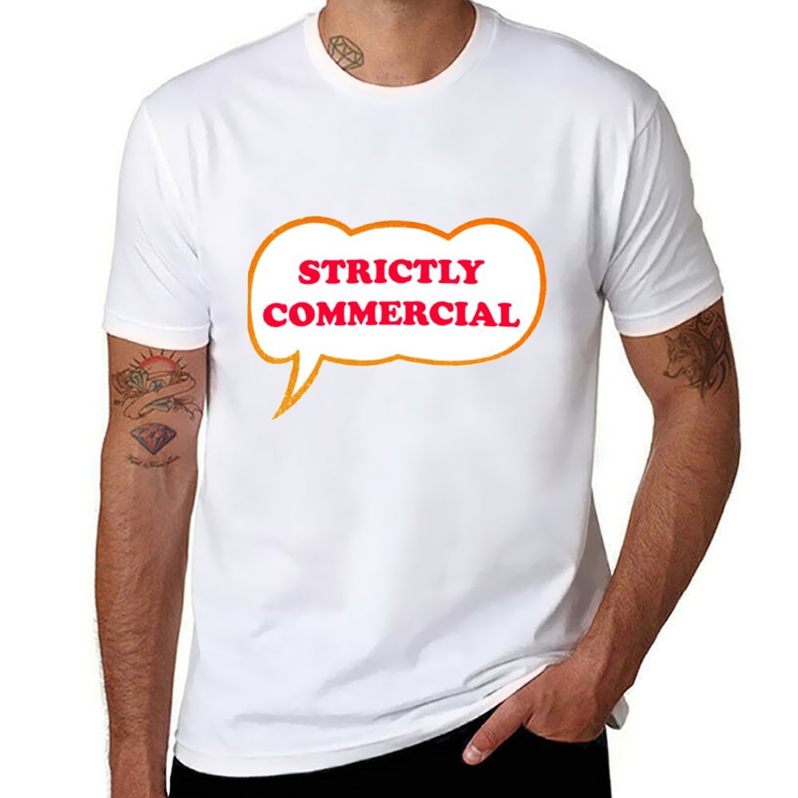 Commercial Printing And Graphics - T-shirt essenziale commerciale rigorosamente per uomo,