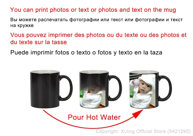 Foto fai-da-te tazza nera tazz - Sublimation Mug Blank recensione e prezzo