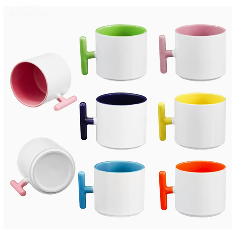 2PCS Creatività manico a forma - Sublimation Mug Blank recensione e prezzo